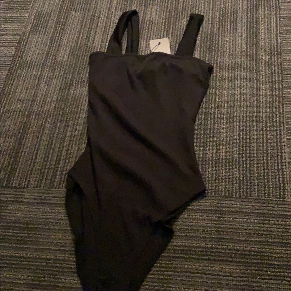 Black Boohoo bodysuit